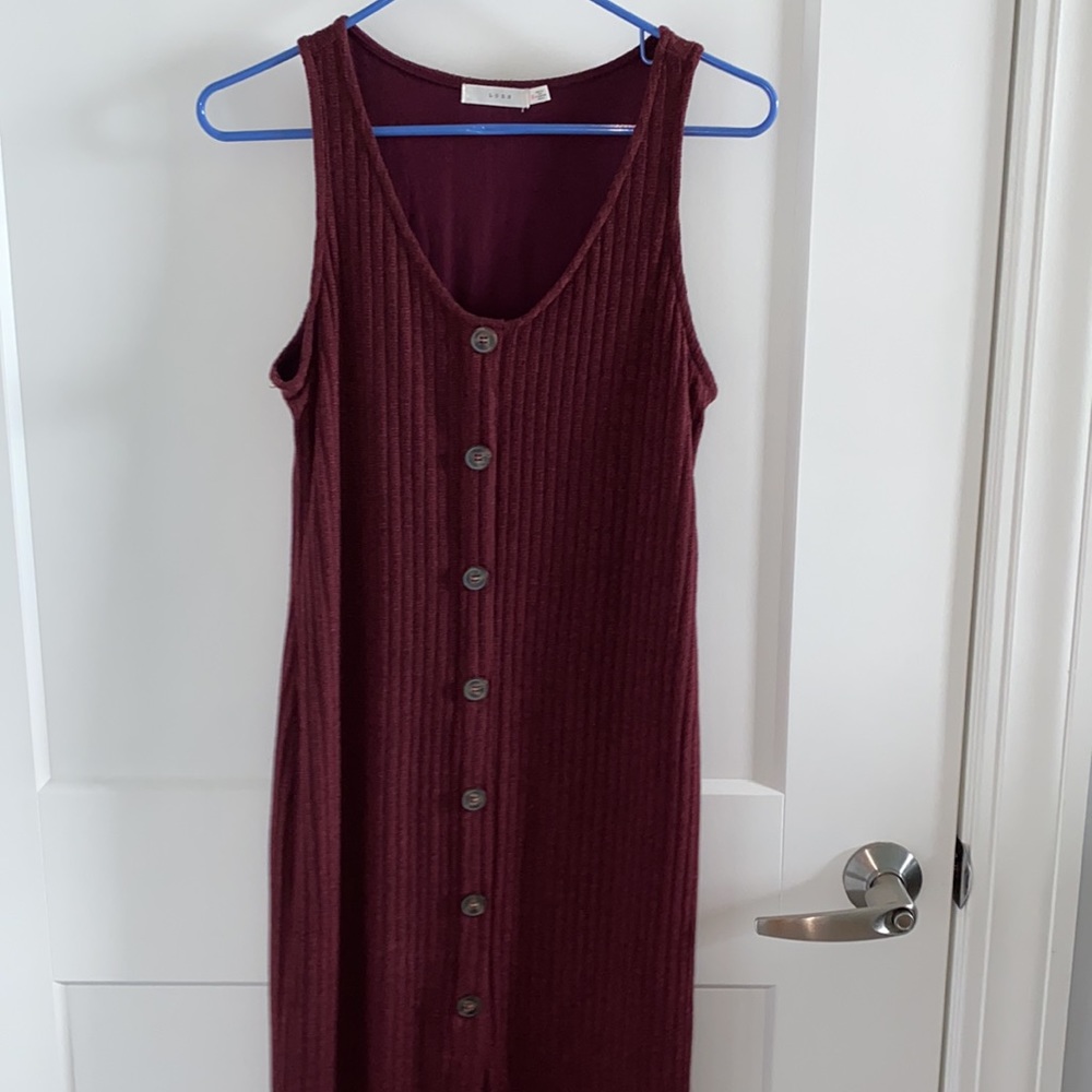 Lush sweater tank midi dress